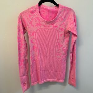 lululemon Swiftly Long Sleeve Hot Pink 4